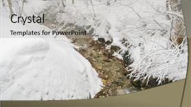  Presentation with onsen - Amazing PPT layouts having onsen river flows backdrop and a  colored foreground