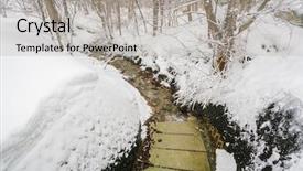  Presentation with onsen - PPT layouts featuring onsen river flows background and a  colored foreground