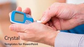  Presentation with diabetes - Cool new presentation theme with onset diabetes measuring blood sugar backdrop and a coral colored foreground