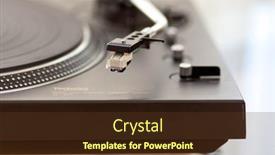  Presentation with record player - Audience pleasing presentation design consisting of ontario-canada-december-26-2017 backdrop and a tawny brown colored foreground