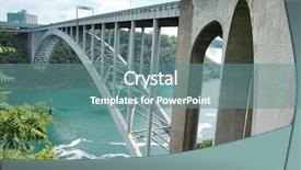  Presentation with rainbow - Colorful slide deck enhanced with ontario lake in canada backdrop and a seafoam green colored foreground