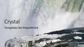  Presentation with indian bridal wear - Colorful PPT theme enhanced with ontario power - edge of bridal veil falls backdrop and a  colored foreground