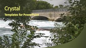  Presentation with collective - Beautiful presentation theme featuring ontario power - niagara falls is the collective backdrop and a tawny brown colored foreground