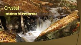  Presentation with baking light waem and a soft gre - Audience pleasing slides consisting of ontario power - soft autumn rapids backdrop and a tawny brown colored foreground