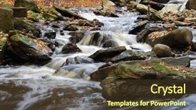  Presentation with fall festival annimated - Cool new presentation theme with ontario power - soft fall rapids backdrop and a tawny brown colored foreground