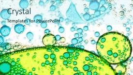  Presentation with cells - Beautiful presentation theme featuring oocyte - cells background backdrop and a cool aqua colored foreground