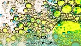  Presentation with cells - Cool new theme with oocyte - cells background backdrop and a yellow colored foreground