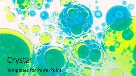  Presentation with cells - Colorful PPT theme enhanced with oocyte - cells background backdrop and a teal colored foreground