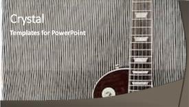  Presentation with guitar - Amazing theme having op amp - detail close up backdrop and a gray colored foreground