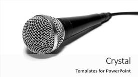  Presentation with monarch butterfly isolated on white - Presentation featuring op amp - dynamic microphone isolated on white background and a  colored foreground