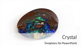  Presentation with boulder - Presentation theme enhanced with opal boulder background and a white colored foreground