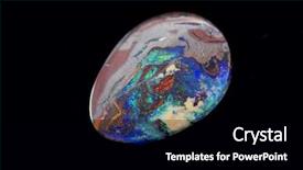  Presentation with funky black and redstudy - Cool new PPT theme with opal on black background backdrop and a black colored foreground