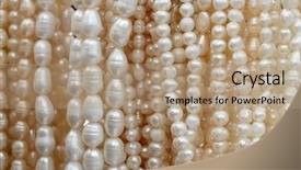  Presentation with pearl - Slides featuring opaque - close up of low-priced pearl background and a coral colored foreground