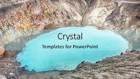  Presentation with geothermal - PPT theme consisting of opaque - giant volcano askja offers background and a arctic colored foreground