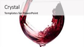  Presentation with wine - Audience pleasing presentation theme consisting of opaque - wine collection - red wine backdrop and a white colored foreground