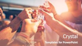  Presentation with drinking alcohol - Cool new presentation theme with ope - closeup photo of a happy backdrop and a coral colored foreground