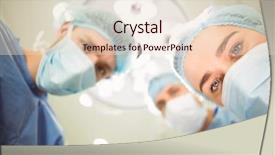  Presentation with healthcare workers - Amazing slides having opearate research - team of surgeons working together backdrop and a lemonade colored foreground