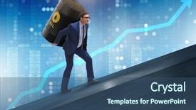  Presentation with burden - Theme enhanced with the burden of oil background and a ocean colored foreground