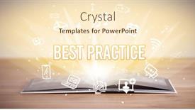  Presentation with best practice - Beautiful theme featuring opeen-book-with-best-practice backdrop and a cream colored foreground