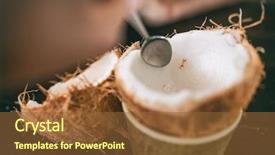  Presentation with thailand food - Presentation consisting of open and eaten in restaurant background and a tawny brown colored foreground