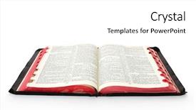  Presentation with open bible - Cool new presentation theme with open bible casting soft shadow backdrop and a white colored foreground