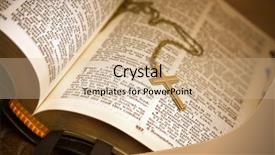  Presentation with psalm - PPT layouts with open bible psalm of david background and a lemonade colored foreground