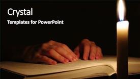  Presentation with open bible - Cool new slide deck with big grey metal turbine backdrop and a light gray colored foreground