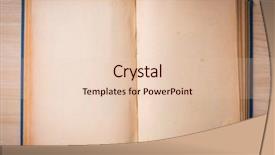  Presentation with blank old book - Cool new presentation with open blank pages of old backdrop and a lemonade colored foreground
