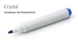  Presentation with marker - Slides consisting of open-blue-blank-marker-pen background and a white colored foreground