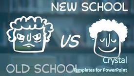  Presentation with digital image - Slide deck having open book animation - digital composite image of frowning background and a ocean colored foreground