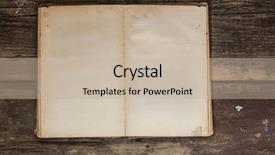  Presentation with blank old book - Beautiful presentation featuring open book blank on old backdrop and a mint green colored foreground