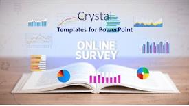  Presentation with business-book - Slide set with open-book-business-concept-concept background and a sky blue colored foreground