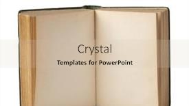  Presentation with open book - Presentation theme enhanced with open-book-isolated-on-white background and a lemonade colored foreground