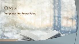  Presentation with woodland - Slides with open-book-on-the-table background and a cream colored foreground