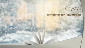  Presentation with woodland - Presentation theme enhanced with open-book-on-the-table background and a lemonade colored foreground