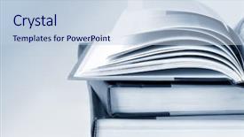  Presentation with closed - Theme featuring open book on top background and a lemonade colored foreground