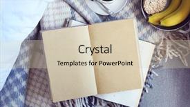  Presentation with coffee book - Beautiful theme featuring open book plaid and coffee backdrop and a lemonade colored foreground