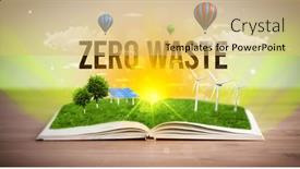  Presentation with renewable energy - Amazing slide deck having open-book-renewable-energy-concept backdrop and a yellow colored foreground