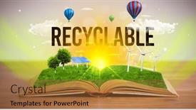  Presentation with renewable energy - Presentation design with open-book-renewable-energy-concept background and a red colored foreground