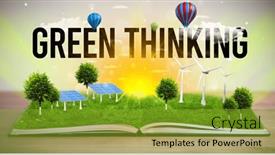  Presentation with renewable energy - Presentation theme having open-book-renewable-energy-concept background and a gold colored foreground