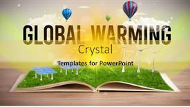  Presentation with renewable energy - PPT theme having open-book-renewable-energy-concept background and a yellow colored foreground