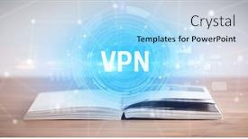  Presentation with open book - Slide set with open-book-with-abbreviation-concept background and a light blue colored foreground