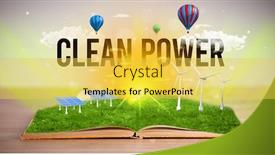  Presentation with open-book - Theme enhanced with open-book-with-clean-power background and a yellow colored foreground