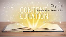  Presentation with open book - Cool new presentation theme with open-book-with-content-curation backdrop and a lemonade colored foreground