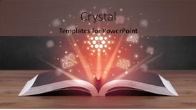  Presentation with open book - Presentation featuring open-book-with-currency-icons background and a violet colored foreground