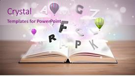  Presentation with open book spiral - Slides consisting of rusty boat mooring on a harbour wall with rope attached background and a gray colored foreground.