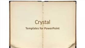  Presentation with open book page - Audience pleasing presentation theme consisting of open book with folded page backdrop and a lemonade colored foreground