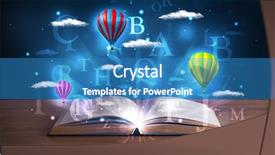  Presentation with open book - Beautiful PPT layouts featuring panoramic view from san gimignano in autumn tuscany italy backdrop and a light gray colored foreground