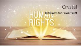  Presentation with human social - PPT layouts having open-book-with-human-rights background and a lemonade colored foreground