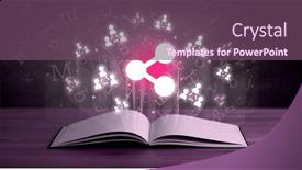  Presentation with networking - Presentation consisting of open-book-with-social-networking background and a violet colored foreground
